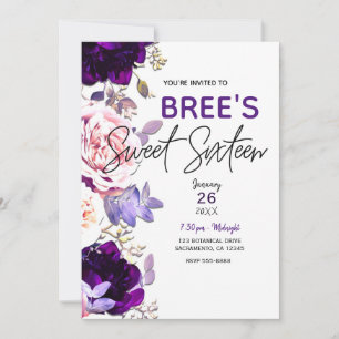 Paarse Sering Roze Roos Bloemig Witte Zoete 16 Fee Kaart
