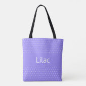 Paarse Sering Stijlvol en Leuk Tote Bag (Achterkant)