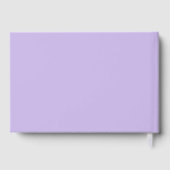 Paarse Sering Waterverf Letters aan de Bruid Gastenboek (Achterkant)