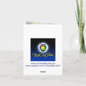 Paarse Sering Wit Bloemig PHOTO Bedankkaart (Achterkant)