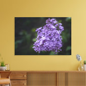 Paarse Seringbloemen Macro Canvasprint Canvas Afdruk (Insitu (Woonkamer))