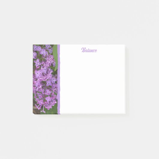Paarse Seringen Balanceren Post-It Notities Post-it® Notes (Voorkant)