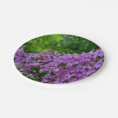 Paarse seringen romantische elegante paarse bloeme papieren bordje (Gekanteld)