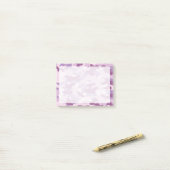 Paarse Seringencamo-print Post-it® Notes (Op bureau)