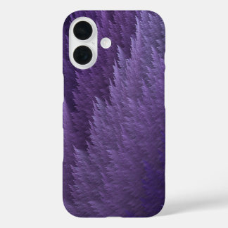Paarse Seringpaars Purperen Schotse Veerpatroon iPhone 16 Hoesje