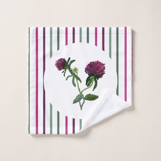 Paarse set handdoeken (Wasdoekje)