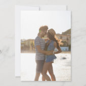 Paarse Shades Photo Wedding Kaart (Achterkant)