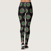 Paarse shamrock on Celtic Knots Leggings (Achterkant)