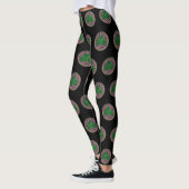 Paarse shamrock on Celtic Knots Leggings (Links)