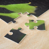 Paarse Shamrock Plant Flowers close-up foto Legpuzzel (Zijkant)