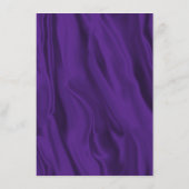 Paarse Shimmer & Gouden Ringen Trouwdetails Informatiekaartje (Achterkant)