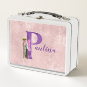 Paarse Shimmer Illustratieve letter P Naam toevoeg (Voorkant)