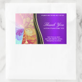 Paarse Shine Abstract Dank je Sticker (Tas)