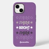 Paarse Shine. Shine. Helderheid. Shine. Shine. Case-Mate iPhone Case (Achterkant)