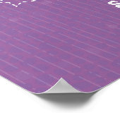 Paarse Shine. Shine. Helderheid. Shine. Shine. Poster (Hoek)