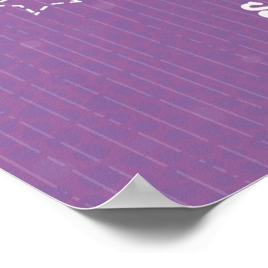 Paarse Shine. Shine. Helderheid. Shine. Shine. Poster (Hoek)