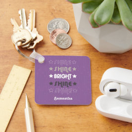 Paarse Shine. Shine. Helderheid. Shine. Shine. Sleutelhanger