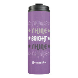 Paarse Shine. Shine. Helderheid. Shine. Shine. Thermosbeker
