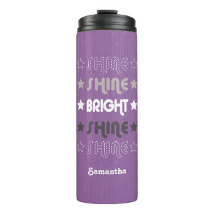 Paarse Shine. Shine. Helderheid. Shine. Shine. Thermosbeker