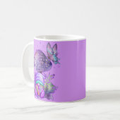 Paarse Shroom & Gnome Koffiemok (Voorkant links)