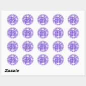 Paarse Shuan Xi Ronde Sticker (Vel)