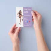 paarse Sidebar Foto gym personal trainer fit Fl Flyer (Hand)