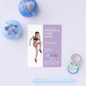 paarse Sidebar Foto gym personal trainer fit Fl Flyer (Enkel)