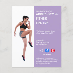 paarse Sidebar Foto gym personal trainer fit Fl Flyer