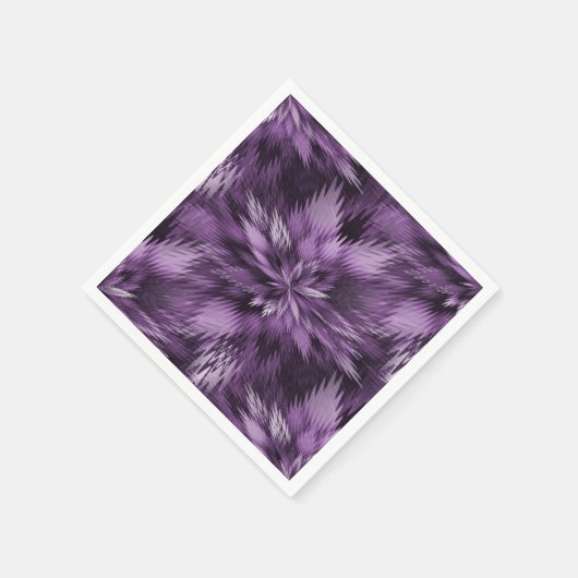 Paarse Sierbloemen Servetten (Hoek)