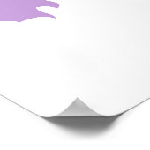 Paarse Silhouette Princess T-shirts en Gifts Poster (Hoek)