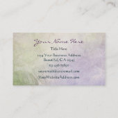  Paarse Silhouette Vlinder en wijnstokken Visitekaartje (Achterkant)