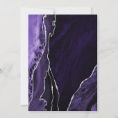 Paarse Silver Agaat Verrassing 50e Verjaardag Kaart (Achterkant)