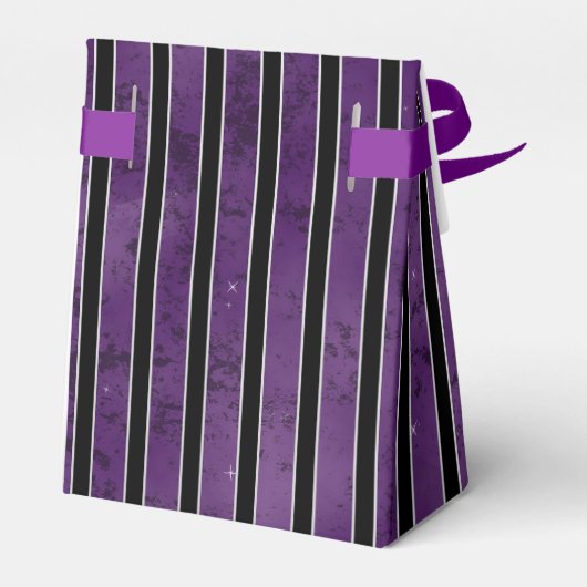 PAARSE SILVER BLACK SPOOKY HALLOWEEN STRIPES BEDANKDOOSJES (Achterkant)