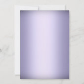 Paarse Silver Damask & Tiara Sweet 16 Uitnodiging (Achterkant)