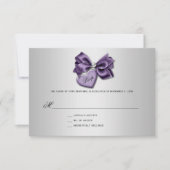 Paarse Silver Diamond Heart Locket RSVP (Voorkant)