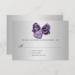 Paarse Silver Diamond Heart Locket RSVP