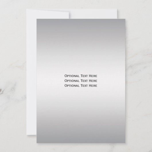 Paarse Silver Filigree Monogram Weddenschap Kaart (Achterkant)