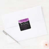 Paarse Silver Glitter Agate Anxiety Blend Labels (Envelop)