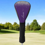 Paarse Silver Glitter Girly Glam Monogram Golfheadcover<br><div class="desc">Paarse en Zilveren Sparkle Glitter het Monogram van het Manuscript Naam Golf bestuurdersHoesje. Dit maakt de perfecte liefhebbende 16 verjaardag,  bruiloft,  vrijgezellenfeest,  verjaardagsdag,  baby shower of vrijgezellenfeest voor iemand die van luxe glam en stijl houdt.</div>