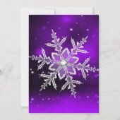 Paarse Silver Gold Holly Baubles kerstfeest 2 Kaart (Achterkant)