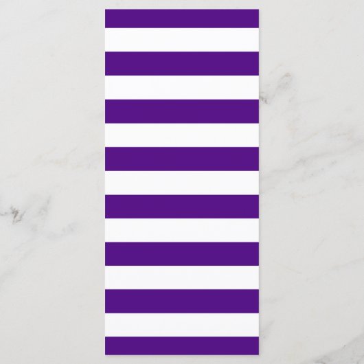 Paarse Silver-menukaart Programmakaart (Achterkant)