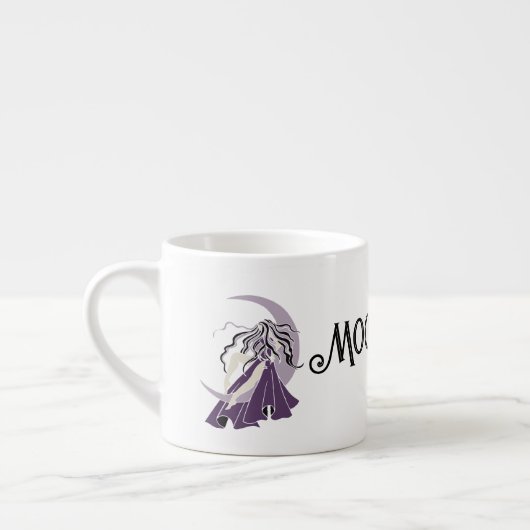 Paarse Silver Moon Goddess Espresso Kop (Links)