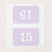 Paarse simpelweg Elegant Folded Table Kaart (Buitenkant ongevouwen)