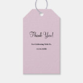 Paarse Simple Wedding Gift-Labels Cadeaulabel (Voorkant)