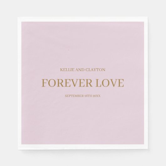 Paarse Simple Wedding Napkins Servet (Voorkant)