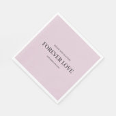 Paarse Simple Wedding Napkins Servet (Hoek)