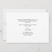 Paarse Sinaasappel Afstuderen Foto 2024 Afstuderen Aankondiging (Achterkant)