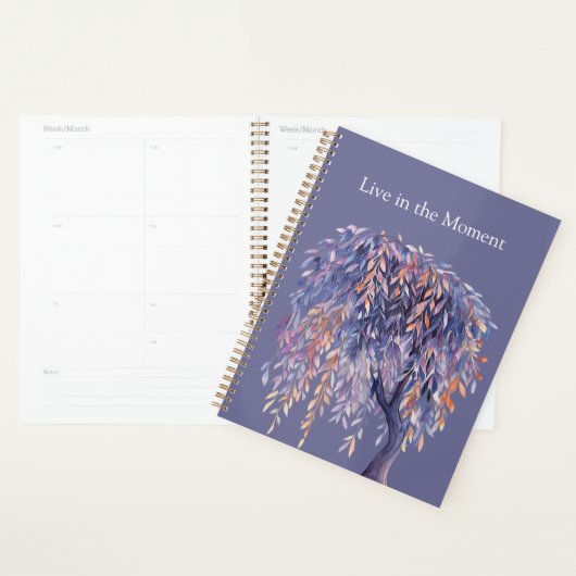 Paarse Sinaasappel Bladeren Boom Planner (Display)