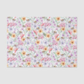 Paarse sinaasappel bloemendecoupeerpapier, wilde b tissuepapier (Voorkant)