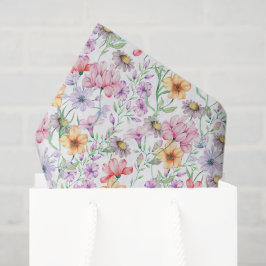 Paarse sinaasappel bloemendecoupeerpapier, wilde b tissuepapier